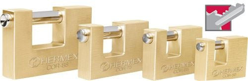 Candado Antipalanca Bronce 75mm Hermex Cor-75 0