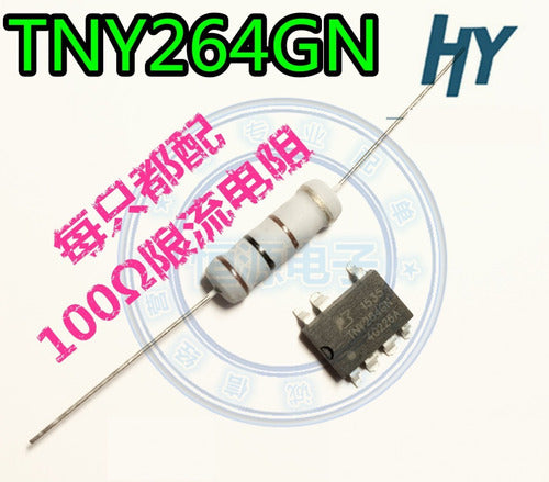 Tny264gn Tny264g Tny264 Sop7 Ic Ci + Resistencia 100 Ohm 1w 0