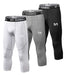 Meetyoo Compression Pants 3/4 for Men, 3 Pack-c 0