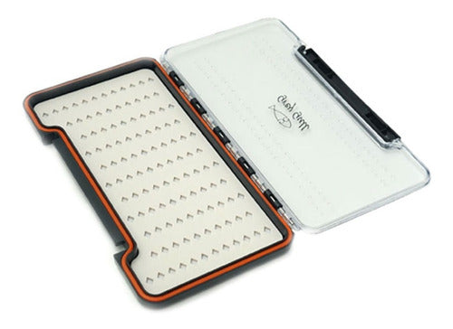 Grey Gull HG011G Waterproof Double Fly Box for Fishing - Ideal for Small Nymphs and Pheasant Tails 0