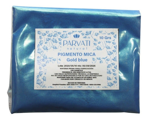 Pigmento Natural Mica Grado Cosmetico Gold Blue 30grs 0