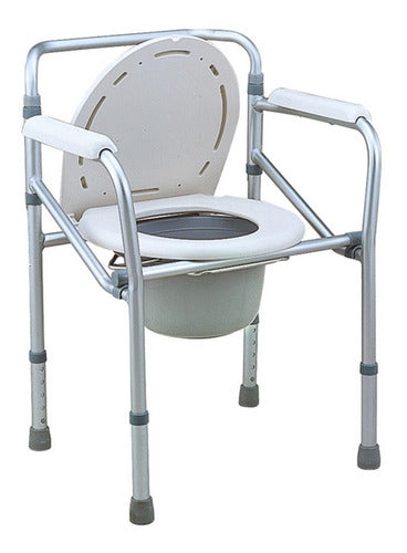 Eleva Water Sobre Inodoro Plegable Silla Ducha Aluminio 0