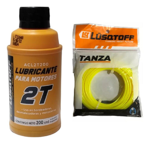 Lusqtoff Trimmer Line and 2T Motor Oil Kit for 200cc Engine 0