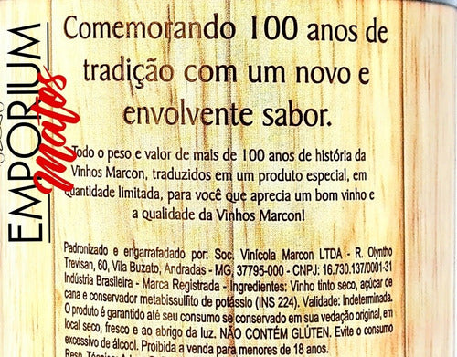 Vinho Tinto De Mesa Bordô Suave Marcon 100 Anos 4 Unidades 2