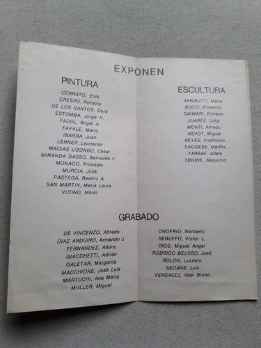 Catalogo Exposición De Artes Plásticas Pintura Escultura 1