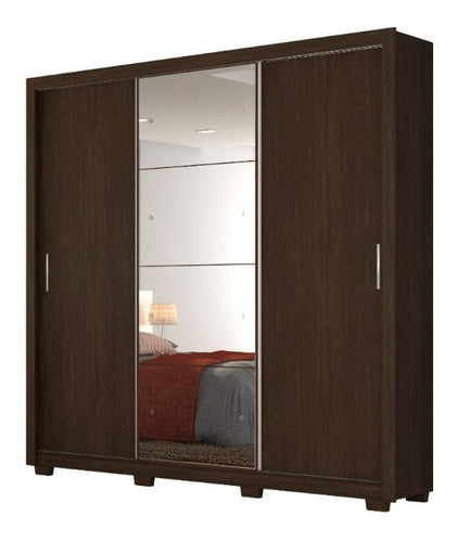 Que Sal! 3-Door Sliding Wardrobe with Mirror 5