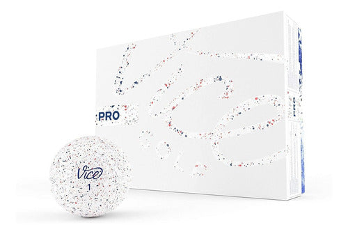 Vice Golf Pro Short Effect Balls Red Blue Pack of 12 0