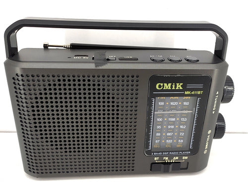 Cafini Radio Portátil AM/FM Recargable - Electroimporta 0