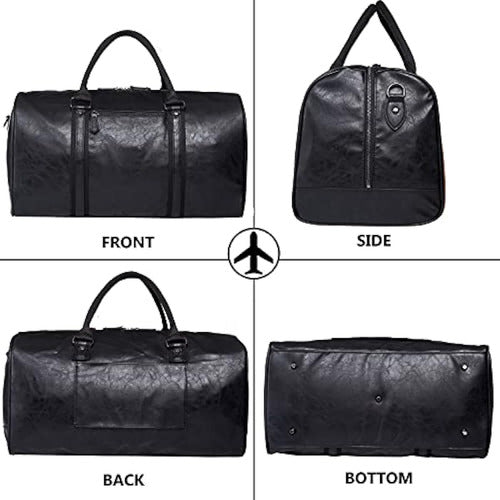 Generic Large Travel Bag, Leather Weekend Bag 4