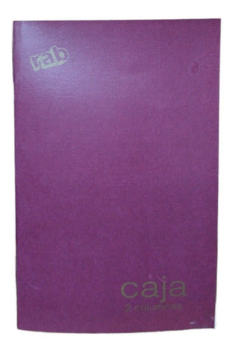 Rab Libro Contable Caja Rab 2 Col 2233/c2 Tapa Flex Gde 22x32 0