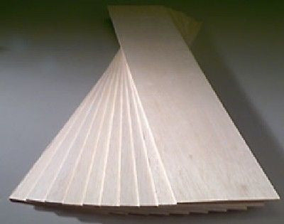 PH VENTAS Madera Balsa Aeromodelismo 760mm X 106mm X 2mm 1