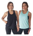 Pack of 2 Women's Sleeveless Sports Sweatshirts Gym Dry Fit 1