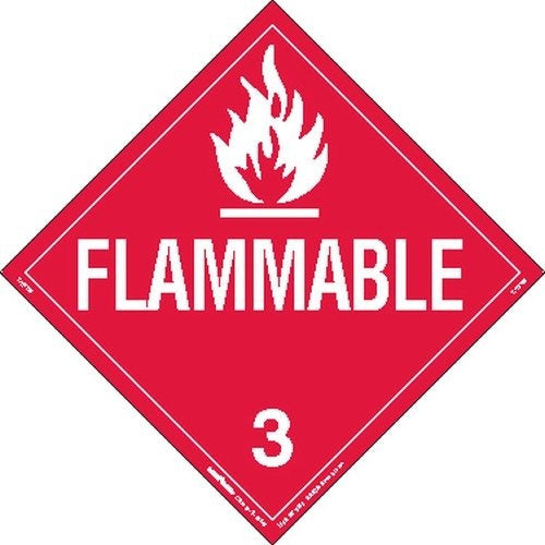 Labelmaster Z Rvw2 Flammable Liquid Hazmat Placard 0