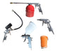 EBTools Gravity Feed Spray Gun Kit 5 Pieces with Quick Coupling 0