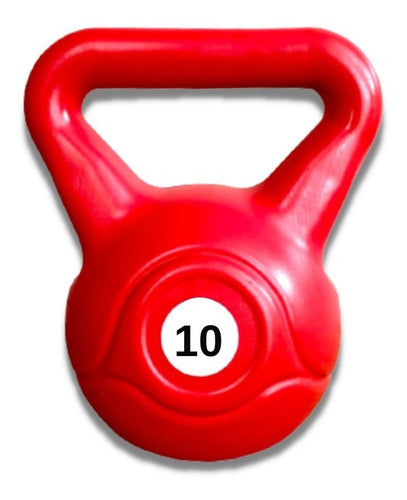 Roble Fitness Kettlebell Kit 10kg Plastic Dumbbell Pack of 2 4