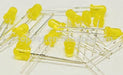 LED 3mm Yellow Diffused Pack of 100 20 Mcd 30 Degrees 2