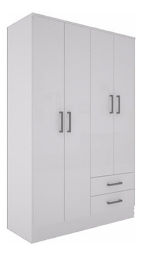 Orlandi Bahia 121cm 4 Door Wardrobe Selectogar 6