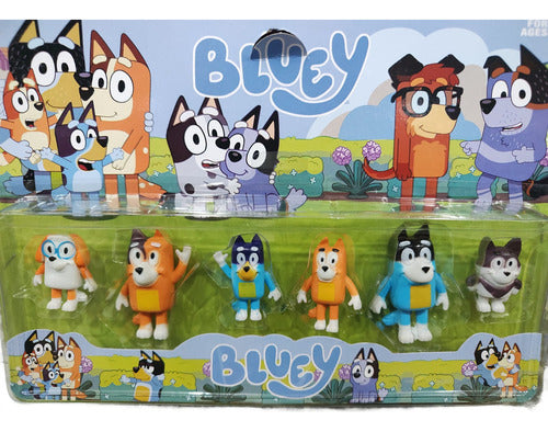 Bluey And Friends Bingo Heleer Chilli Set Muñecos X 6 0