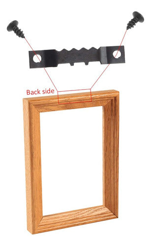 Kare & Kind Picture Frame Hangers Con Tornillos - 80x Percha 4