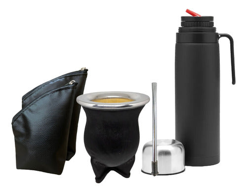 Click Fast Complete Thermal Set - Mate Kit with Thermos, Bombilla, Yerbera, and Azucarera 0