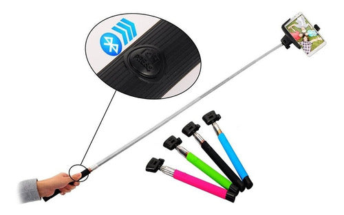 Generic Bluetooth Selfie Stick for Smartphones and Cameras 1