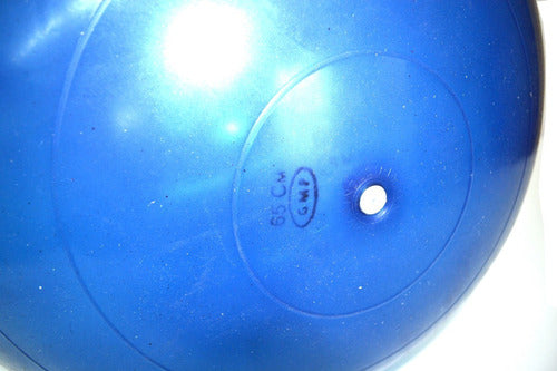 55cm Exercise Ball for Yoga, Pilates, and Fitness - Blue 4