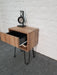 Modern Bedside Table with Drawer. Melamine and Hairpin Legs 2