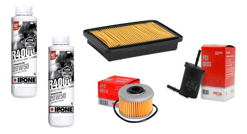 Ipone Oil Service Kit + Filters for Honda CB 250 Twister 0