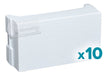 Pack of 10 Jeluz Platinum White Blind Cover Module - PVC Material 1
