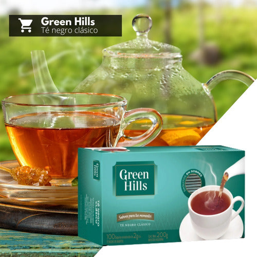 Té Green Hills Caja 100 Saq X 1 Unidad - 1