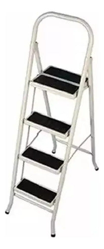 Kevin Foldable Metal Ladder 4 Steps with Anti-Slip 0