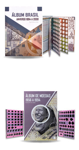 Álbum Para Moedas Cruzeiro ,cruzado + Plano Real 1994 A 2030 0