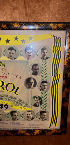 Póster Peñarol 1949, Original, El Más Buscado, Encuadrado. 3