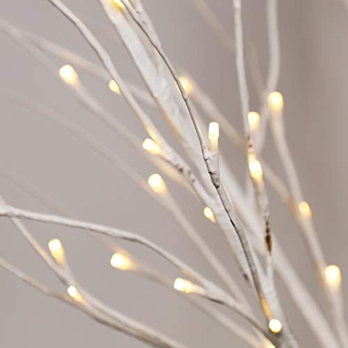 Twinkle Star Sparkling Birch Tree Lighted 6 Feet 72 LED for Party 1