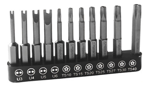 Ruhlmann Torx Bit Set U and 11 Pcs 1/4 Screwdriver 0