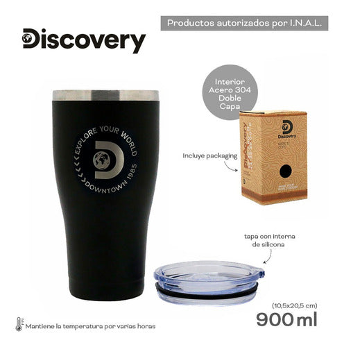Discovery 900ml Thermal Tumbler Unisex Double Stainless Steel 2