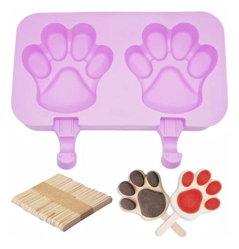 Fedam Silicone Mold for Ice Cream Dog Paw Shapes 0