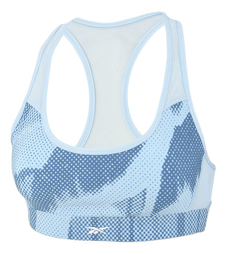 Reebok Women’s Ts Lux Training Top in Light Blue and Blue 0