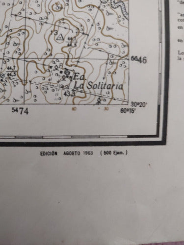 Antigua Carta Topografíca Ejército Argentino 6