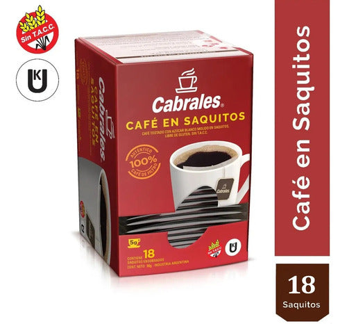 Cabrales Gluten-Free Coffee in Sachets 18 Pack 1