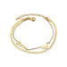 Burdah Elegant Double Chain Golden Lovers Bracelet 0