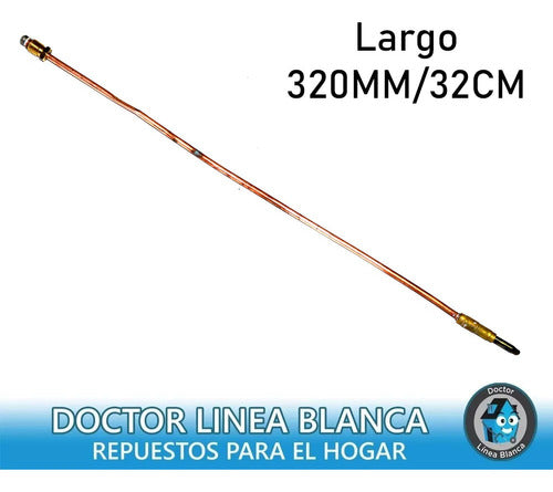 Standard Termocupla Para Calefon Eskabe Sensor Grueso 8x1 320mm 32cm 1