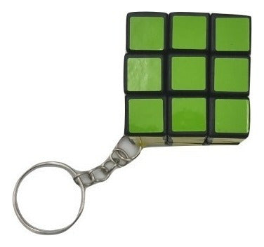 Faydi Pack X10 Llaveros Cubo Mágico Estilo Rubik Souvenir 3x3 Cm 2