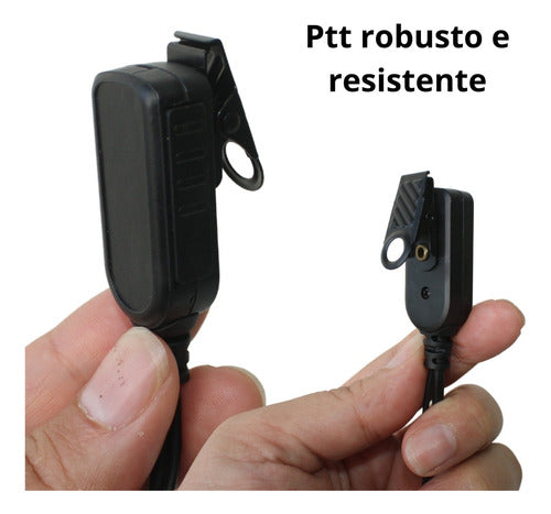 4 X Fone De Ouvido Ptt Tipo Concha Rádio Baofeng 777s 2