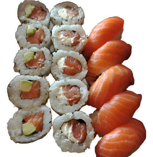 Bandejas De Sushi 15 Piezas De Salmon 0