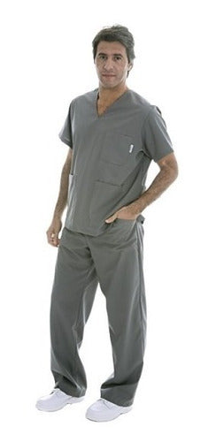Suedy Medical Uniform V-Neck Set in Arciel Fabric 69
