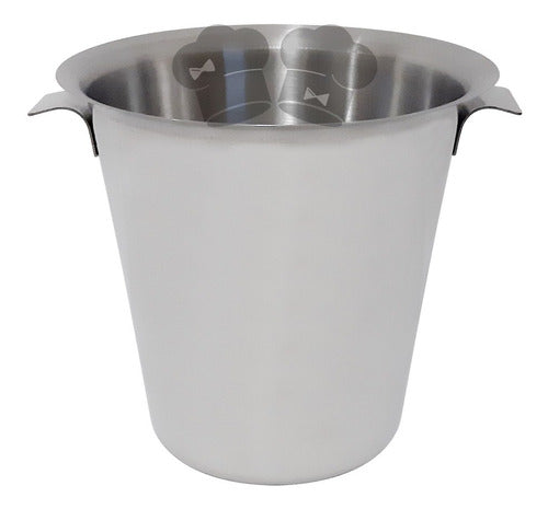 Stainless Steel Solid Handle Champagne Bucket Ice Bucket 0