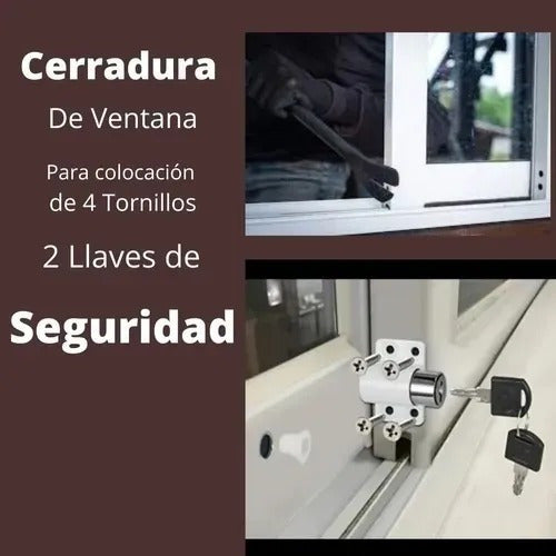 Traba Ventana Corrediza Premium Misma Llave.!x3 3