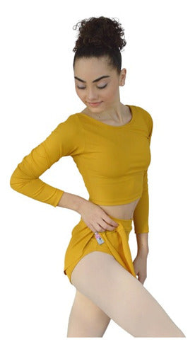 Ballet Dance Skirt Mustard Lycra Freedom 0