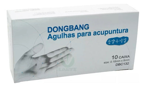 Acupuntura - Agujas De Mano De 0.18 X 8 Mm Marca Dong Bang 0